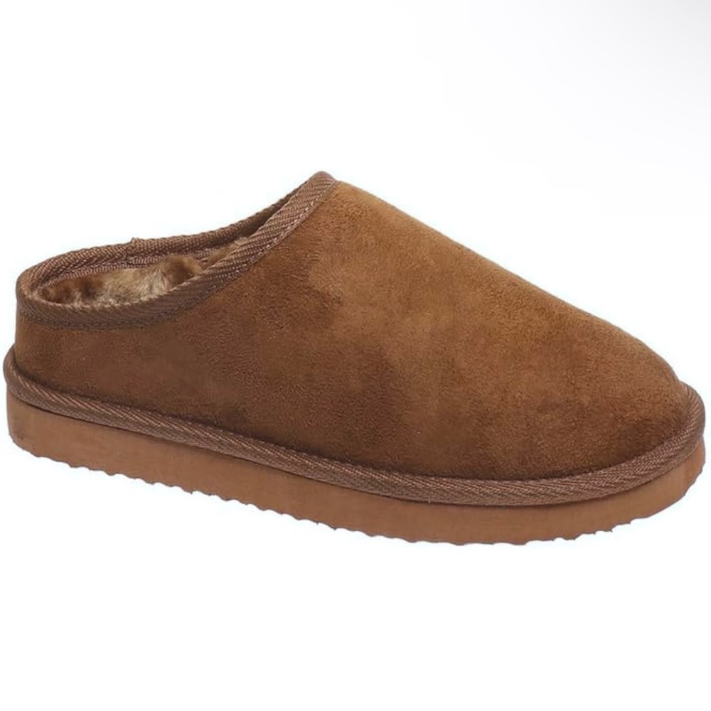 Cozy Taupe Kids Slip-On Shoes